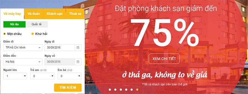 Thiết kế web du lịch chuyên nghiệp